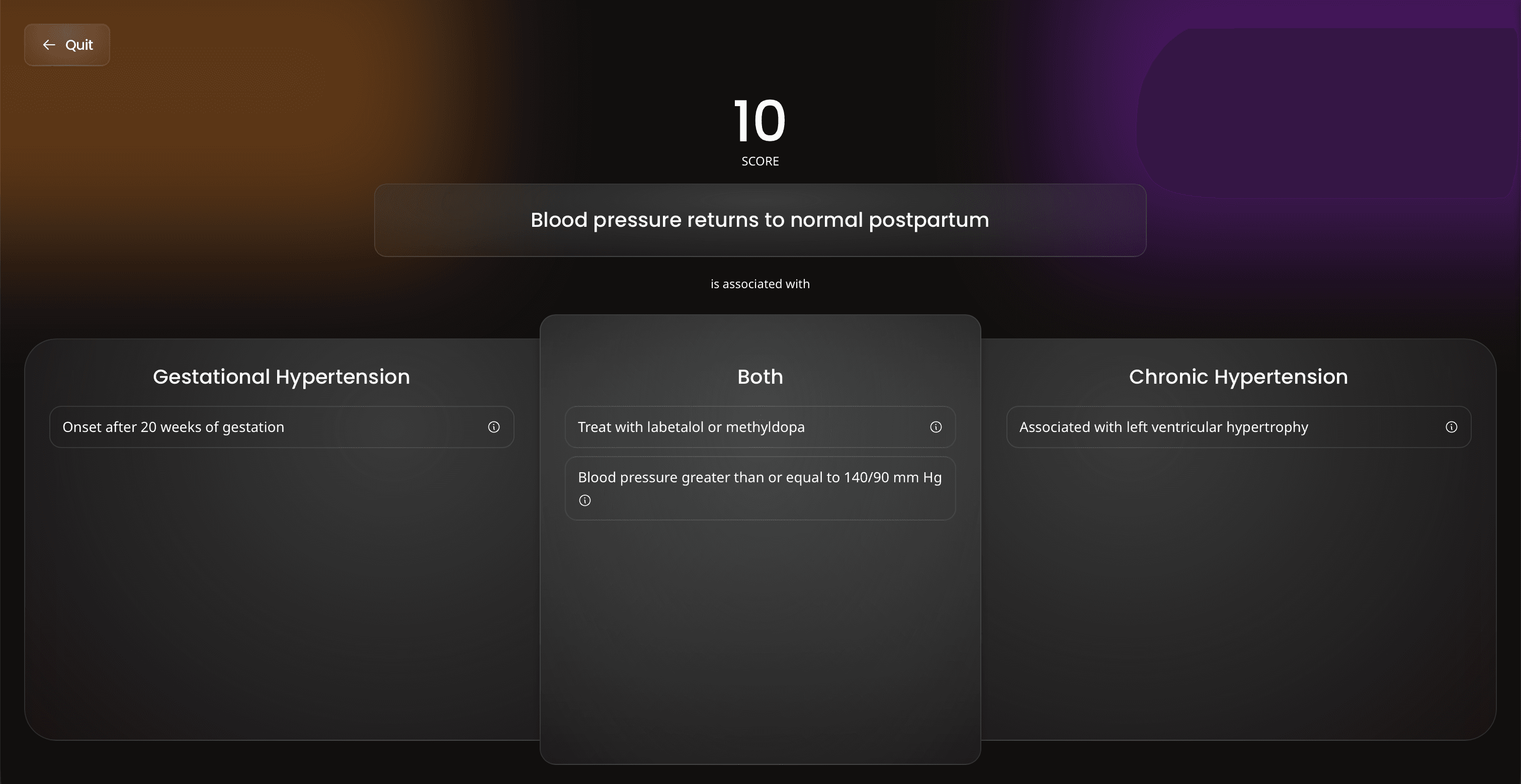 A product screenshot of the DDx Doc game
